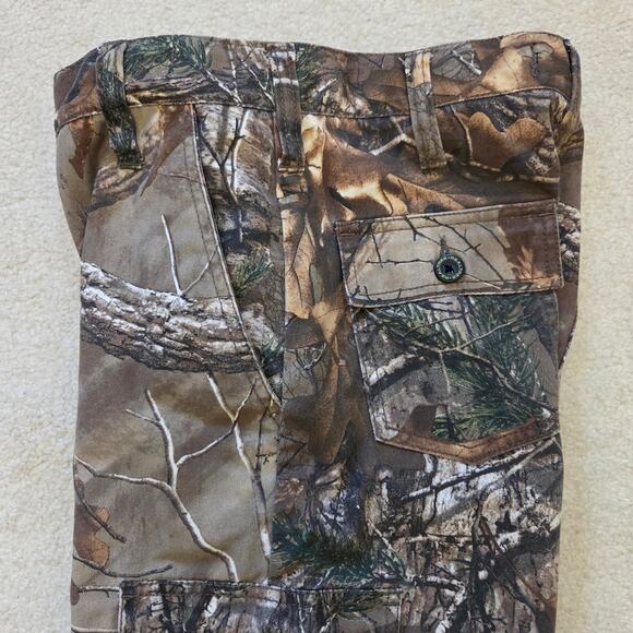 Realtree Xtra Youth XL 14/16 Cargo Camo Pants Brown Tan - Picture 9 of 16